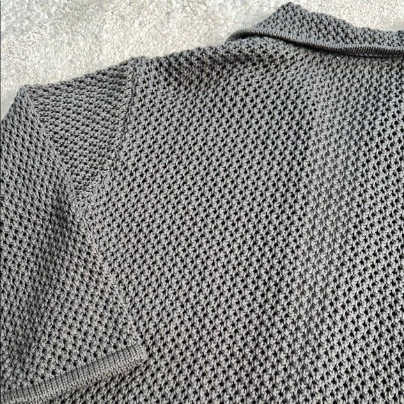 Knit Collared Open Cardigan - Picture 10 of 12